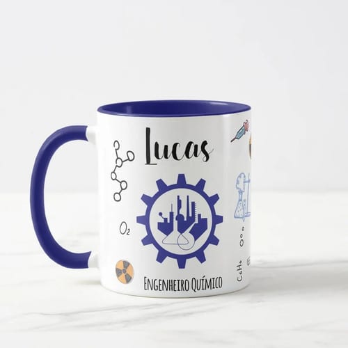 Caneca Personalizada Engenharia Química Profissão Engenheiro - Profissões (Engenheiro(a))