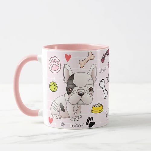 Caneca Divertida de Bulldog Frances Cachorra Pet Mãe de Pets - Pet (Dono de Cachorro)