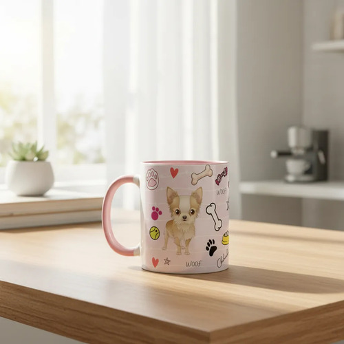 Caneca Criativa Mãe de Chihuahua Cachorro Personalizada