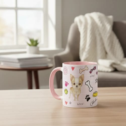 Caneca Criativa Mãe de Chihuahua Cachorro Personalizada