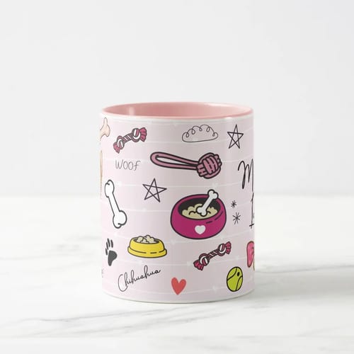 Caneca Criativa Mãe de Chihuahua Cachorro Personalizada