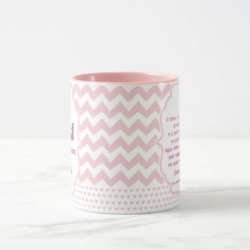Caneca Personalizada Feminina Presente Madrinha de Crisma