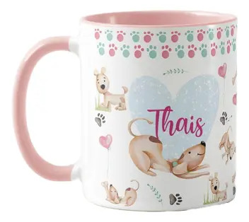Caneca Cachorro Presente Criativo Apaixonadas Por Doguinhos