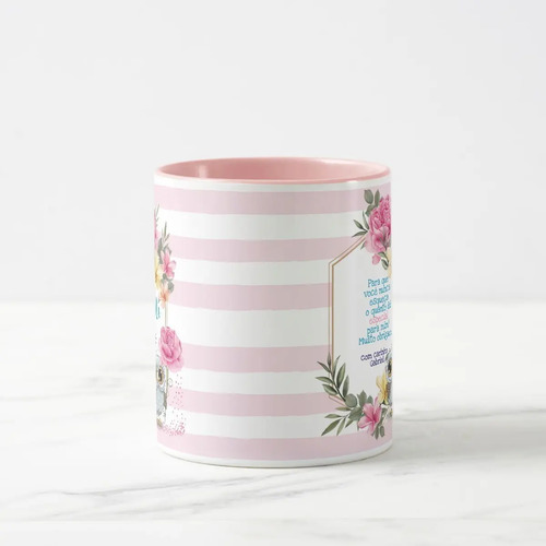 Caneca Personalizada Dia dos Professores Feminina com Nome