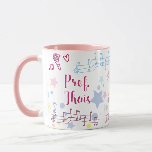 Caneca Personalizada Professora de Música Dia dos Professore