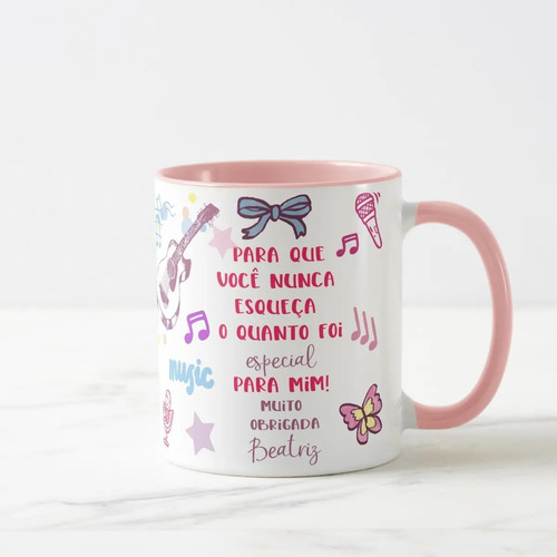 Caneca Personalizada Professora de Música Dia dos Professore