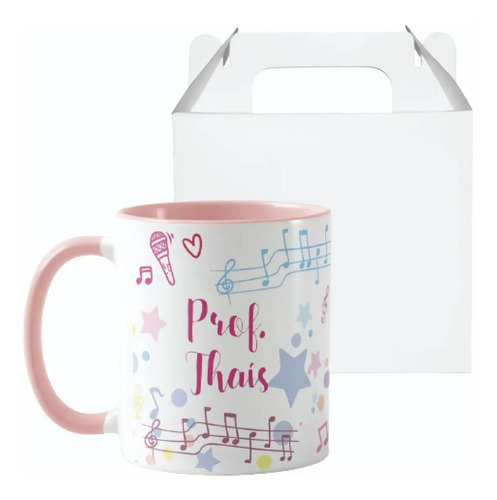 Caneca Personalizada Professora de Música Dia dos Professore - Dia dos Professores (Professor(a))