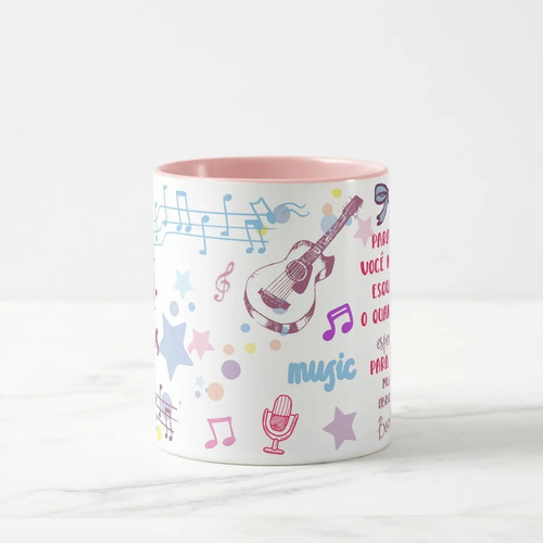 Caneca Personalizada Professora de Música Dia dos Professore