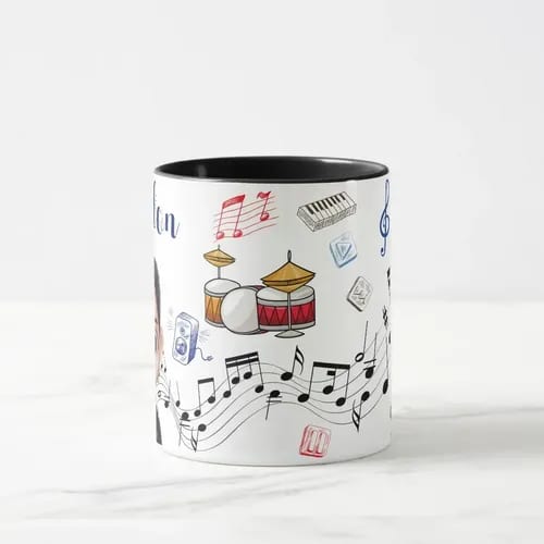Caneca Personalizada Rock Presente Criativo Músico Música