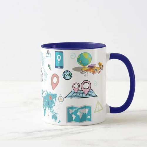 Caneca Geógrafo Presente os Amantes da Geografia
