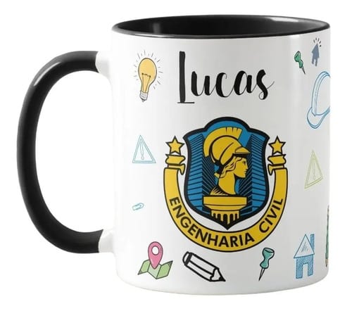 Caneca Criativa Engenharia Civil Profissão Engenheiro - Profissões (Engenheiro(a))