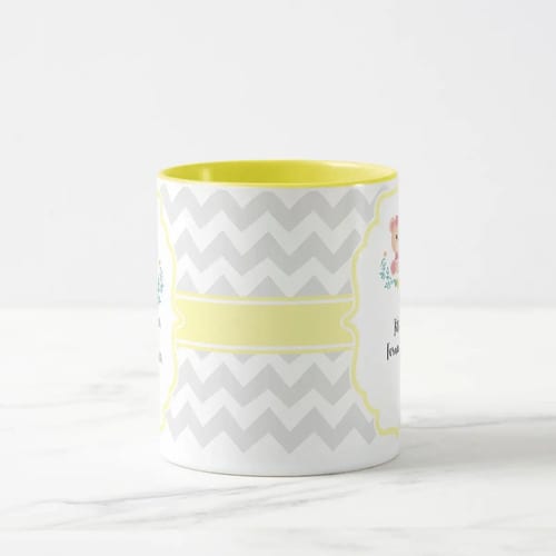 Caneca Personalizada Madrinha Dinda Batizado Convite Ursinha
