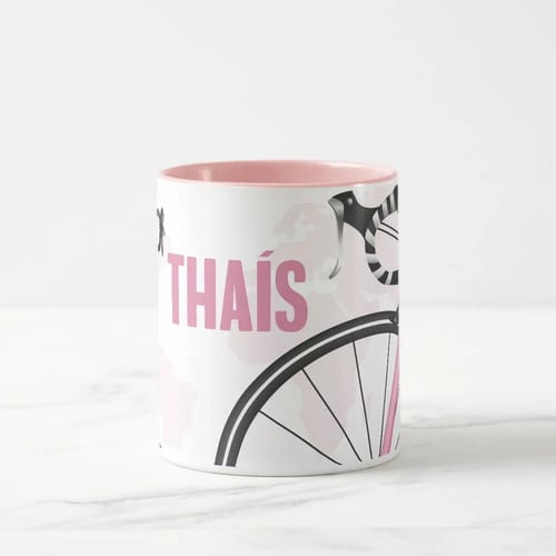 Caneca Ciclista Presente Especial Feminino com Nome