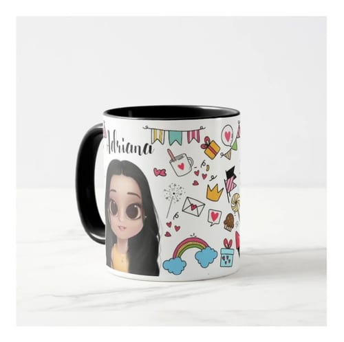 Caneca Divertida Presente Criativo Mulher Feliz Aniversário