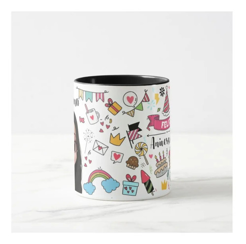 Caneca Divertida Presente Criativo Mulher Feliz Aniversário