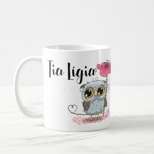 Kit Almofada Decoração E Caneca Professora Corujinha