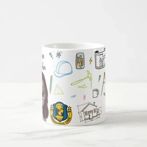 Caneca Presente Personalizado Profissão Engenharia Civil