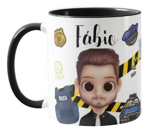 Caneca Profissões Presente Criativo Militar para Policiais - Profissões (Policial)