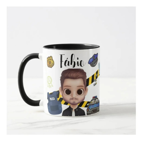 Caneca Profissões Presente Criativo Militar para Policiais