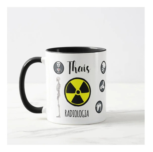 Caneca Criativa Radiologia Personalizada Radiologistas Nomes