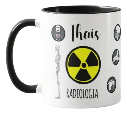 Caneca Criativa Radiologia Personalizada Radiologistas Nomes - Profissões (Radiologia)