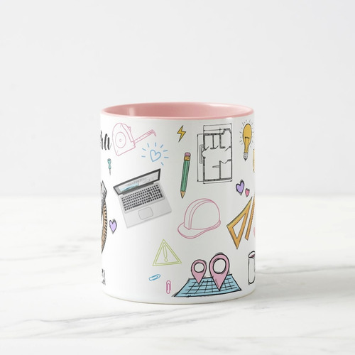 Caneca Criativa de Profissão Arquitetura Presente Arquiteta