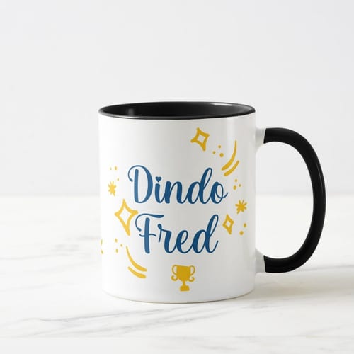 Caneca Presente Criativo Padrinho Super Dindo com Nomes