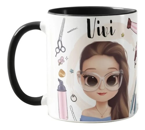 Caneca Feminina Presente Criativo Cabeleireira Personal Hair - Profissões (Cabeleireiro(a))