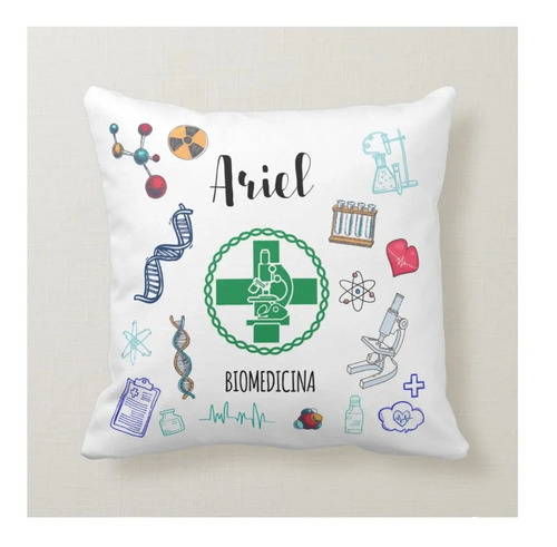 Almofada Decoração Profissão Biomedicina Presente Biomédico - Profissões (Biomedico(a))