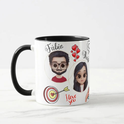 Caneca Presente Criativo Personalizado para Casal Namorados