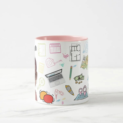 Caneca Corretora de Imóveis Presente Criativo Imobiliária