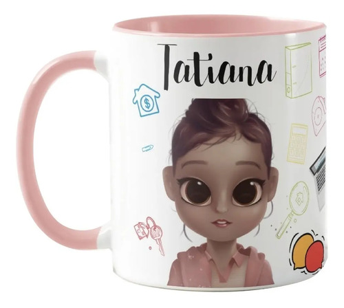 Caneca Corretora de Imóveis Presente Criativo Imobiliária - Profissões (Corretor(a))