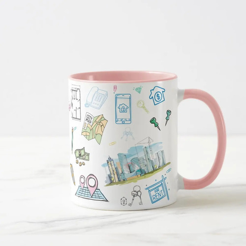 Caneca Corretora de Imóveis Presente Criativo Imobiliária