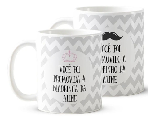 Conjunto Personalizado para Padrinhos de Batizado com Nomes - Batizado (Padrinho)
