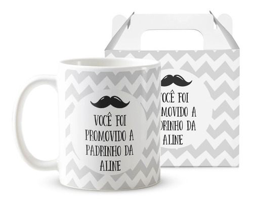 Conjunto Personalizado para Padrinhos de Batizado com Nomes