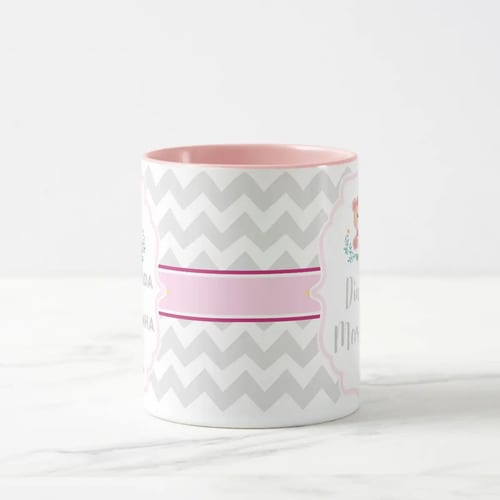 Caneca Madrinha Batizado Presente Convite Criativo Ursinha