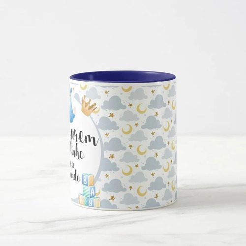 Caneca Personalizada para Anunciar Gravidez Amigos Família