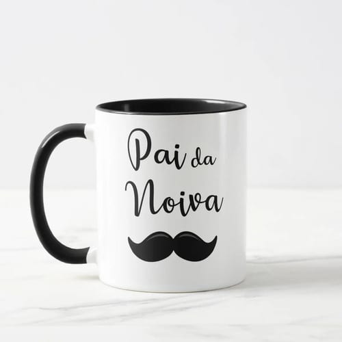 Caneca Casamento Lembrança Familia Convite Pai da Noiva - Casamento (Convidados)