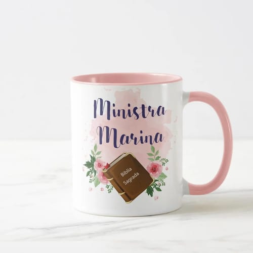 Caneca Presente Personalizado para Ministra de Casamento
