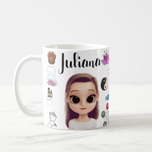 Caneca Presente Criativo Acupunturista Acupuntura Animal