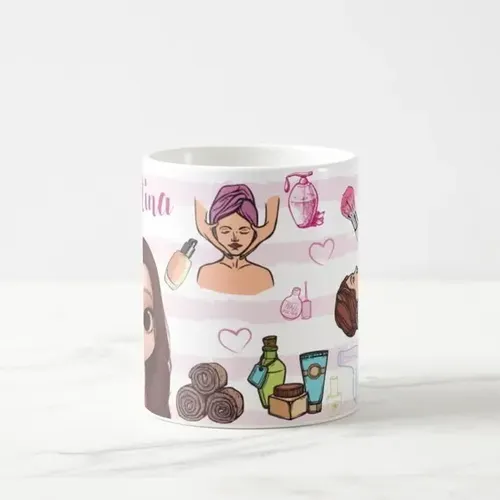 Caneca Personalizada Profissão Esteticista Presente Criativo