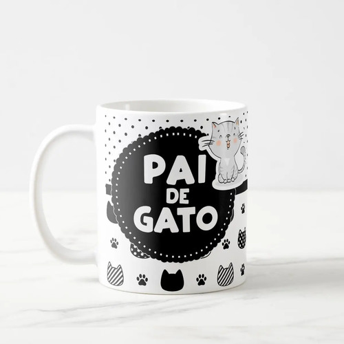 Caneca Personalizada Masculina Presente Pai de Gato