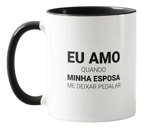 Caneca Personalizada Amo minha Esposa Ciclista - Família (Casal)