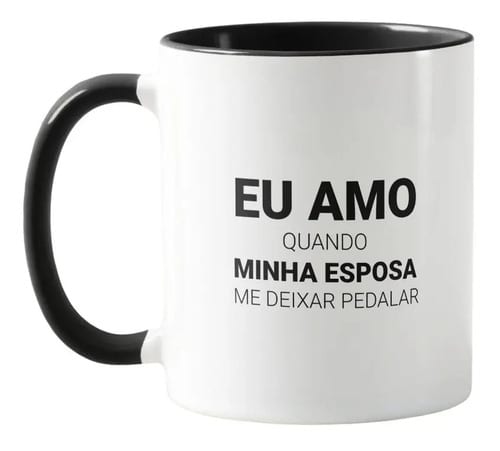 Caneca Personalizada Amo minha Esposa Ciclista - Família (Casal)