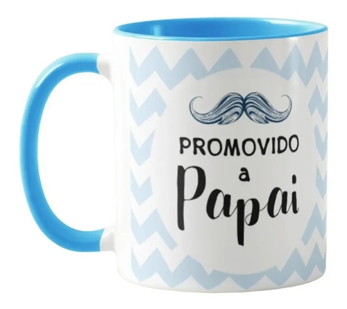 Caneca Personalizada Gestação Promovido a Papai - Anúncio de Gravidez (Casal)