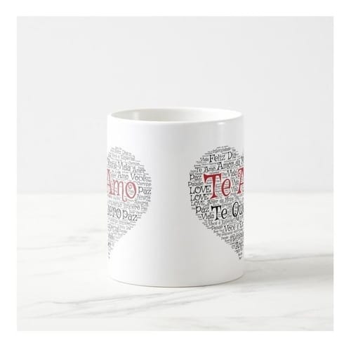 Caneca Personalizada Casal Coração e Declaração de Amor