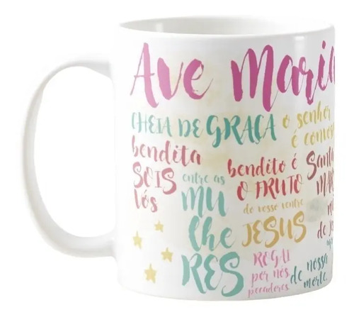 Caneca Personalizada Nossa Senhora Ave Maria - Religioso (Nossa Senhora)