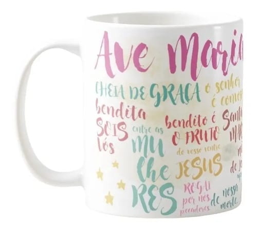 Caneca Personalizada Nossa Senhora Ave Maria - Religioso (Nossa Senhora)