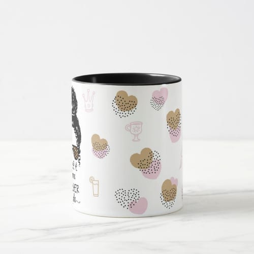 Caneca Mulher Cacheada Presente Personalizado Com Frase