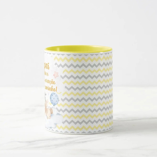 Caneca Presente Criativo Anunciar Gravidez Família - Papai